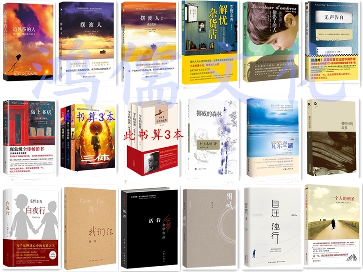 （全新包邮任选）浮生六记白夜行追风筝的人无声告白摆渡
