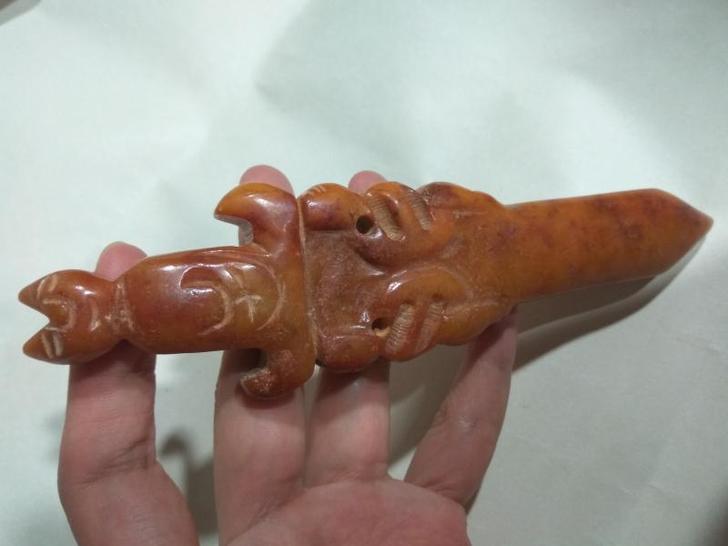 老玉剑把玩辟邪摆件雕件文房风水